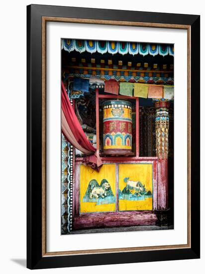 China 10MKm2 Collection - Buddhist Prayer Wheel-Philippe Hugonnard-Framed Photographic Print