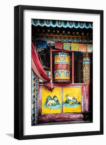 China 10MKm2 Collection - Buddhist Prayer Wheel-Philippe Hugonnard-Framed Photographic Print