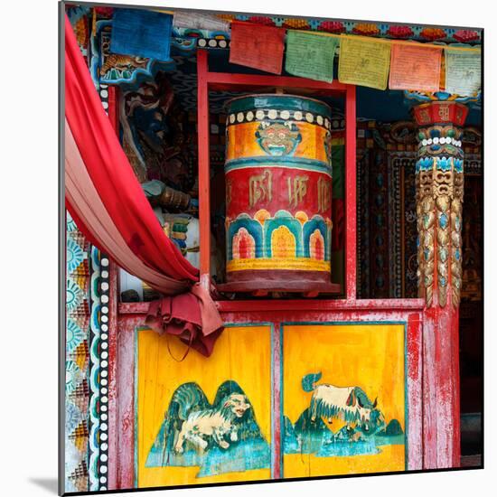 China 10MKm2 Collection - Buddhist Prayer Wheel-Philippe Hugonnard-Mounted Photographic Print