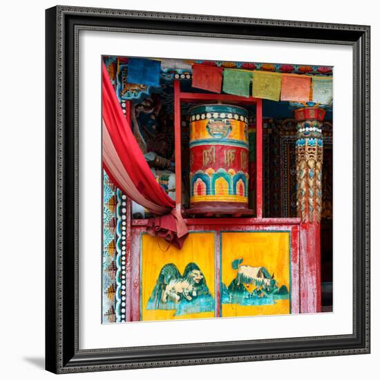 China 10MKm2 Collection - Buddhist Prayer Wheel-Philippe Hugonnard-Framed Photographic Print