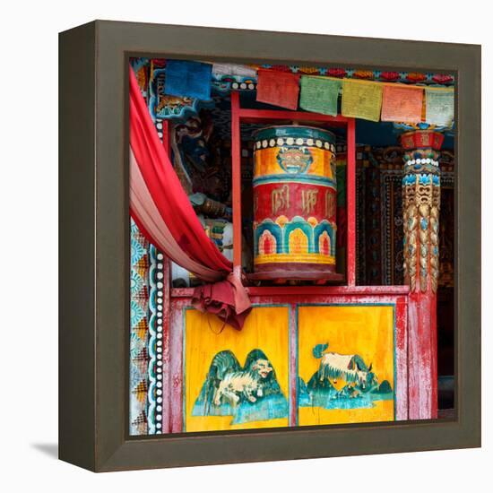 China 10MKm2 Collection - Buddhist Prayer Wheel-Philippe Hugonnard-Framed Premier Image Canvas