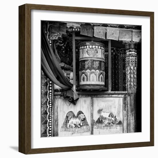 China 10MKm2 Collection - Buddhist Prayer Wheel-Philippe Hugonnard-Framed Photographic Print