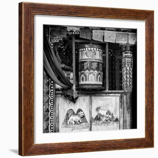 China 10MKm2 Collection - Buddhist Prayer Wheel-Philippe Hugonnard-Framed Photographic Print