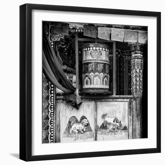 China 10MKm2 Collection - Buddhist Prayer Wheel-Philippe Hugonnard-Framed Photographic Print