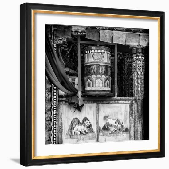 China 10MKm2 Collection - Buddhist Prayer Wheel-Philippe Hugonnard-Framed Photographic Print