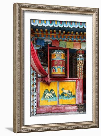 China 10MKm2 Collection - Buddhist Prayer Wheel-Philippe Hugonnard-Framed Photographic Print