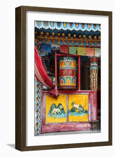 China 10MKm2 Collection - Buddhist Prayer Wheel-Philippe Hugonnard-Framed Photographic Print