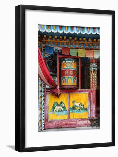 China 10MKm2 Collection - Buddhist Prayer Wheel-Philippe Hugonnard-Framed Photographic Print