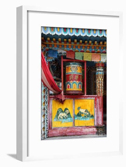 China 10MKm2 Collection - Buddhist Prayer Wheel-Philippe Hugonnard-Framed Photographic Print