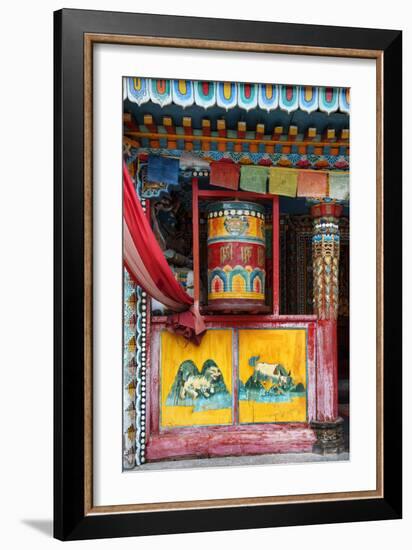 China 10MKm2 Collection - Buddhist Prayer Wheel-Philippe Hugonnard-Framed Photographic Print