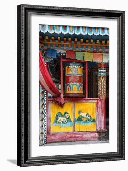 China 10MKm2 Collection - Buddhist Prayer Wheel-Philippe Hugonnard-Framed Photographic Print