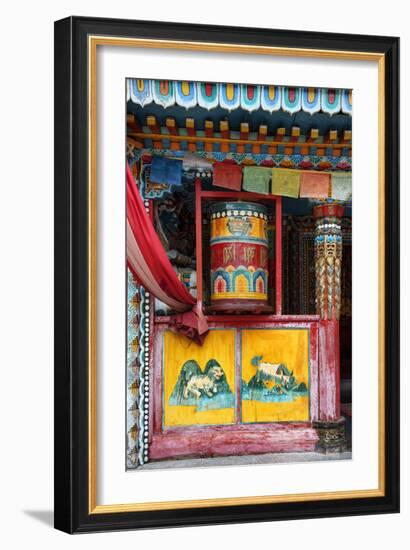 China 10MKm2 Collection - Buddhist Prayer Wheel-Philippe Hugonnard-Framed Photographic Print