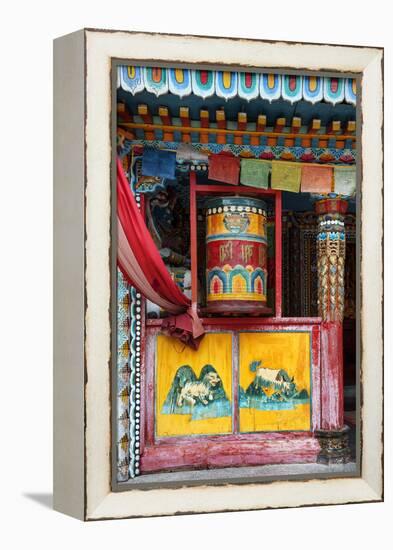 China 10MKm2 Collection - Buddhist Prayer Wheel-Philippe Hugonnard-Framed Premier Image Canvas