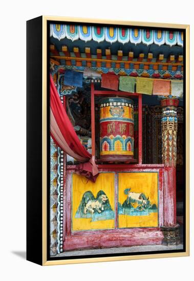 China 10MKm2 Collection - Buddhist Prayer Wheel-Philippe Hugonnard-Framed Premier Image Canvas