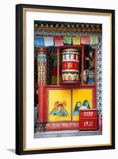 China 10MKm2 Collection - Buddhist Prayer Wheel-Philippe Hugonnard-Framed Photographic Print