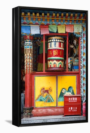 China 10MKm2 Collection - Buddhist Prayer Wheel-Philippe Hugonnard-Framed Premier Image Canvas