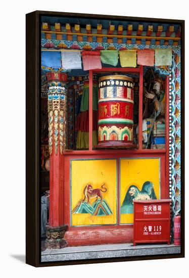 China 10MKm2 Collection - Buddhist Prayer Wheel-Philippe Hugonnard-Framed Premier Image Canvas