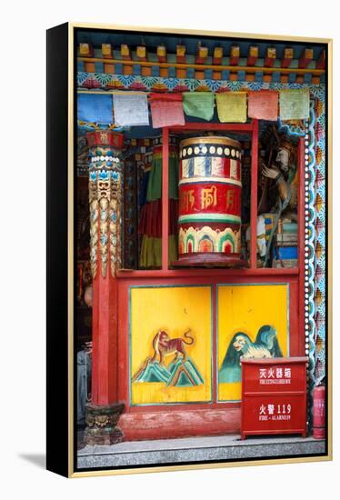 China 10MKm2 Collection - Buddhist Prayer Wheel-Philippe Hugonnard-Framed Premier Image Canvas