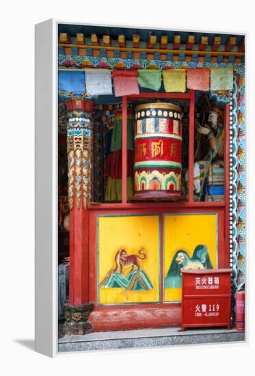 China 10MKm2 Collection - Buddhist Prayer Wheel-Philippe Hugonnard-Framed Premier Image Canvas