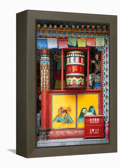 China 10MKm2 Collection - Buddhist Prayer Wheel-Philippe Hugonnard-Framed Premier Image Canvas