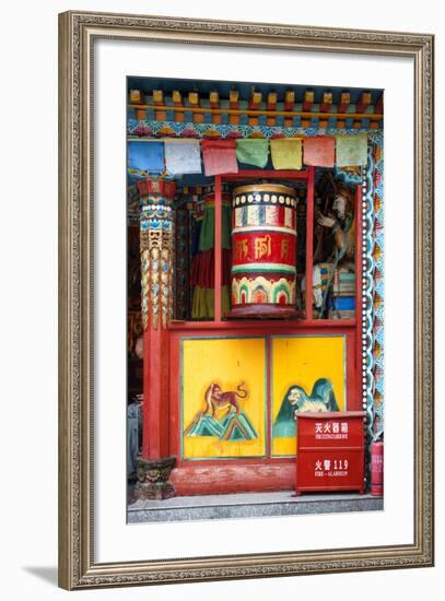 China 10MKm2 Collection - Buddhist Prayer Wheel-Philippe Hugonnard-Framed Premium Photographic Print