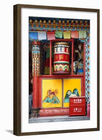China 10MKm2 Collection - Buddhist Prayer Wheel-Philippe Hugonnard-Framed Premium Photographic Print
