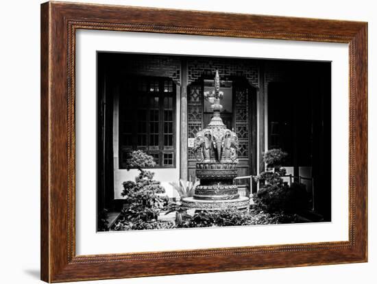 China 10MKm2 Collection - Buddhist Temple - Elephant Statue-Philippe Hugonnard-Framed Photographic Print