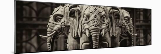 China 10MKm2 Collection - Buddhist Temple - Elephant Statue-Philippe Hugonnard-Mounted Photographic Print