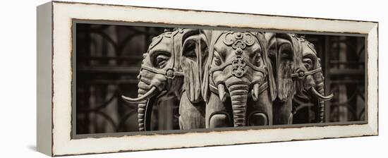 China 10MKm2 Collection - Buddhist Temple - Elephant Statue-Philippe Hugonnard-Framed Premier Image Canvas