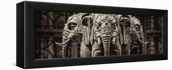 China 10MKm2 Collection - Buddhist Temple - Elephant Statue-Philippe Hugonnard-Framed Premier Image Canvas