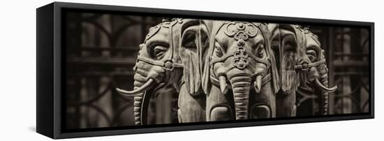 China 10MKm2 Collection - Buddhist Temple - Elephant Statue-Philippe Hugonnard-Framed Premier Image Canvas