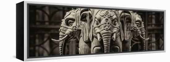 China 10MKm2 Collection - Buddhist Temple - Elephant Statue-Philippe Hugonnard-Framed Premier Image Canvas
