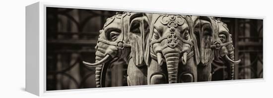 China 10MKm2 Collection - Buddhist Temple - Elephant Statue-Philippe Hugonnard-Framed Premier Image Canvas