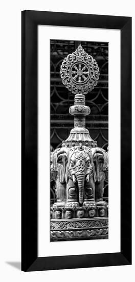 China 10MKm2 Collection - Buddhist Temple - Elephant Statue-Philippe Hugonnard-Framed Photographic Print