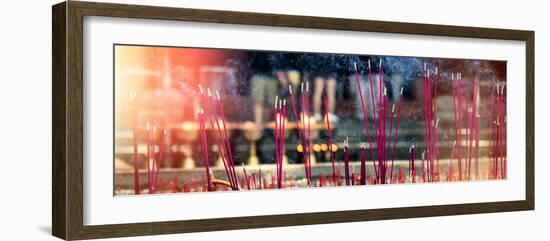 China 10MKm2 Collection - Buddhist Temple with Incense Burning-Philippe Hugonnard-Framed Photographic Print