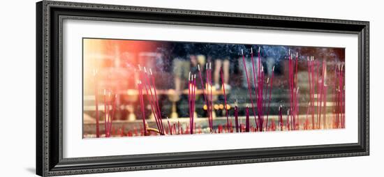 China 10MKm2 Collection - Buddhist Temple with Incense Burning-Philippe Hugonnard-Framed Photographic Print