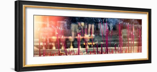 China 10MKm2 Collection - Buddhist Temple with Incense Burning-Philippe Hugonnard-Framed Photographic Print