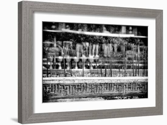 China 10MKm2 Collection - Buddhist Temple with Incense Burning-Philippe Hugonnard-Framed Photographic Print