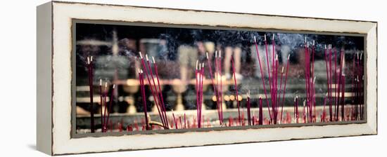 China 10MKm2 Collection - Buddhist Temple with Incense Burning-Philippe Hugonnard-Framed Premier Image Canvas