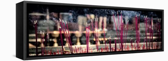 China 10MKm2 Collection - Buddhist Temple with Incense Burning-Philippe Hugonnard-Framed Premier Image Canvas