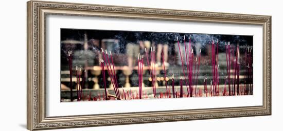 China 10MKm2 Collection - Buddhist Temple with Incense Burning-Philippe Hugonnard-Framed Photographic Print