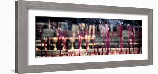 China 10MKm2 Collection - Buddhist Temple with Incense Burning-Philippe Hugonnard-Framed Photographic Print