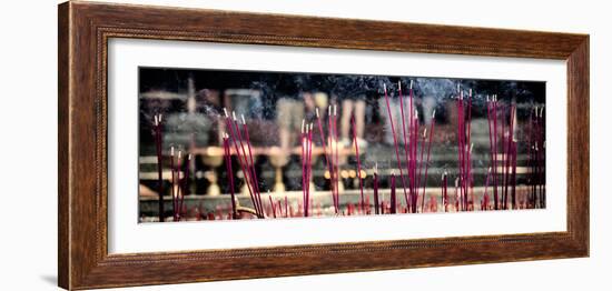 China 10MKm2 Collection - Buddhist Temple with Incense Burning-Philippe Hugonnard-Framed Photographic Print