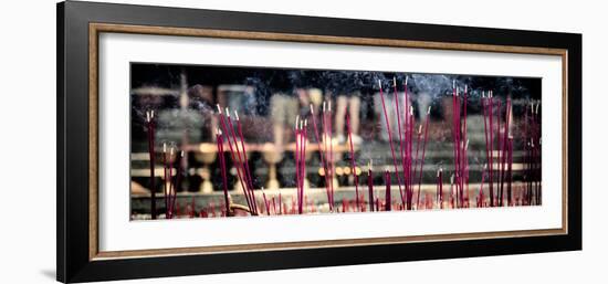 China 10MKm2 Collection - Buddhist Temple with Incense Burning-Philippe Hugonnard-Framed Photographic Print