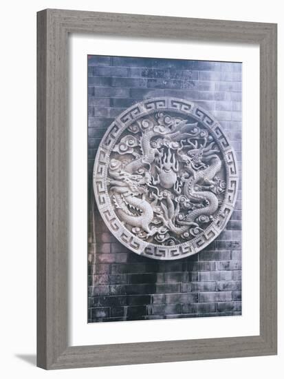 China 10MKm2 Collection - Chinese ancient Sculpture Dragons-Philippe Hugonnard-Framed Photographic Print