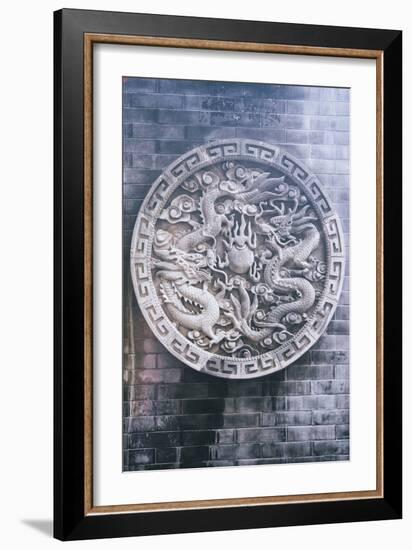 China 10MKm2 Collection - Chinese ancient Sculpture Dragons-Philippe Hugonnard-Framed Photographic Print