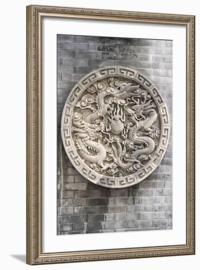 China 10MKm2 Collection - Chinese ancient Sculpture Dragons-Philippe Hugonnard-Framed Photographic Print