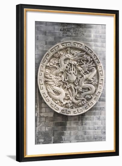 China 10MKm2 Collection - Chinese ancient Sculpture Dragons-Philippe Hugonnard-Framed Photographic Print