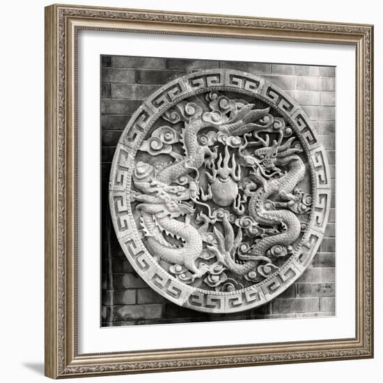 China 10MKm2 Collection - Chinese ancient Sculpture Dragons-Philippe Hugonnard-Framed Photographic Print