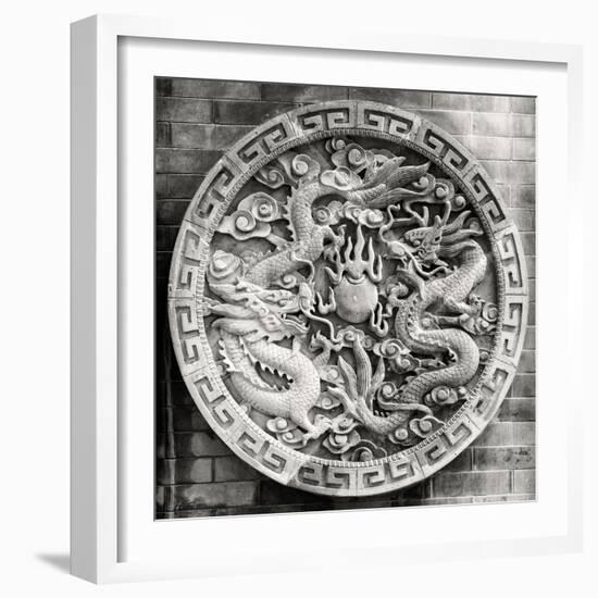 China 10MKm2 Collection - Chinese ancient Sculpture Dragons-Philippe Hugonnard-Framed Photographic Print